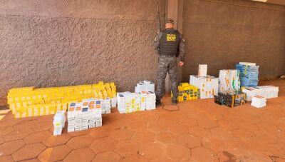 Imagem da notícia DOF apreende celulares, MacBooks e medicamentos avaliados em R$ 5 milhões, em Ribas do Rio Pardo